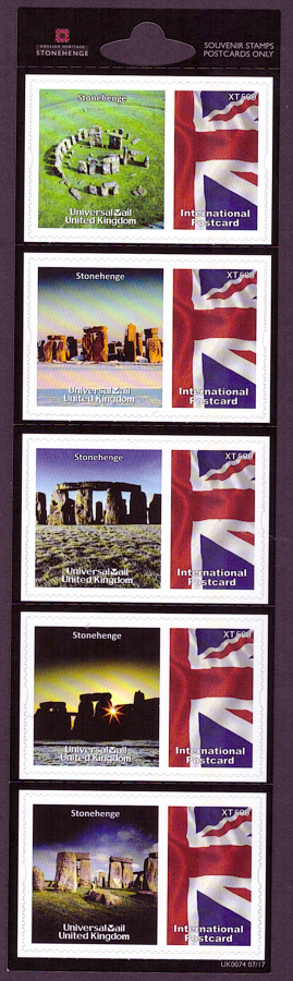(image for) UK0074 Stonehenge Universal Mail Stamps Dated: 07/17